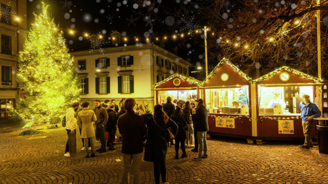 Mercado navideño en el Dörfli